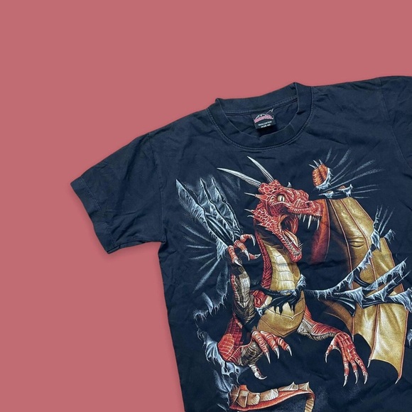 Vintage Dragon Print Tshirt - Picture 2 of 4